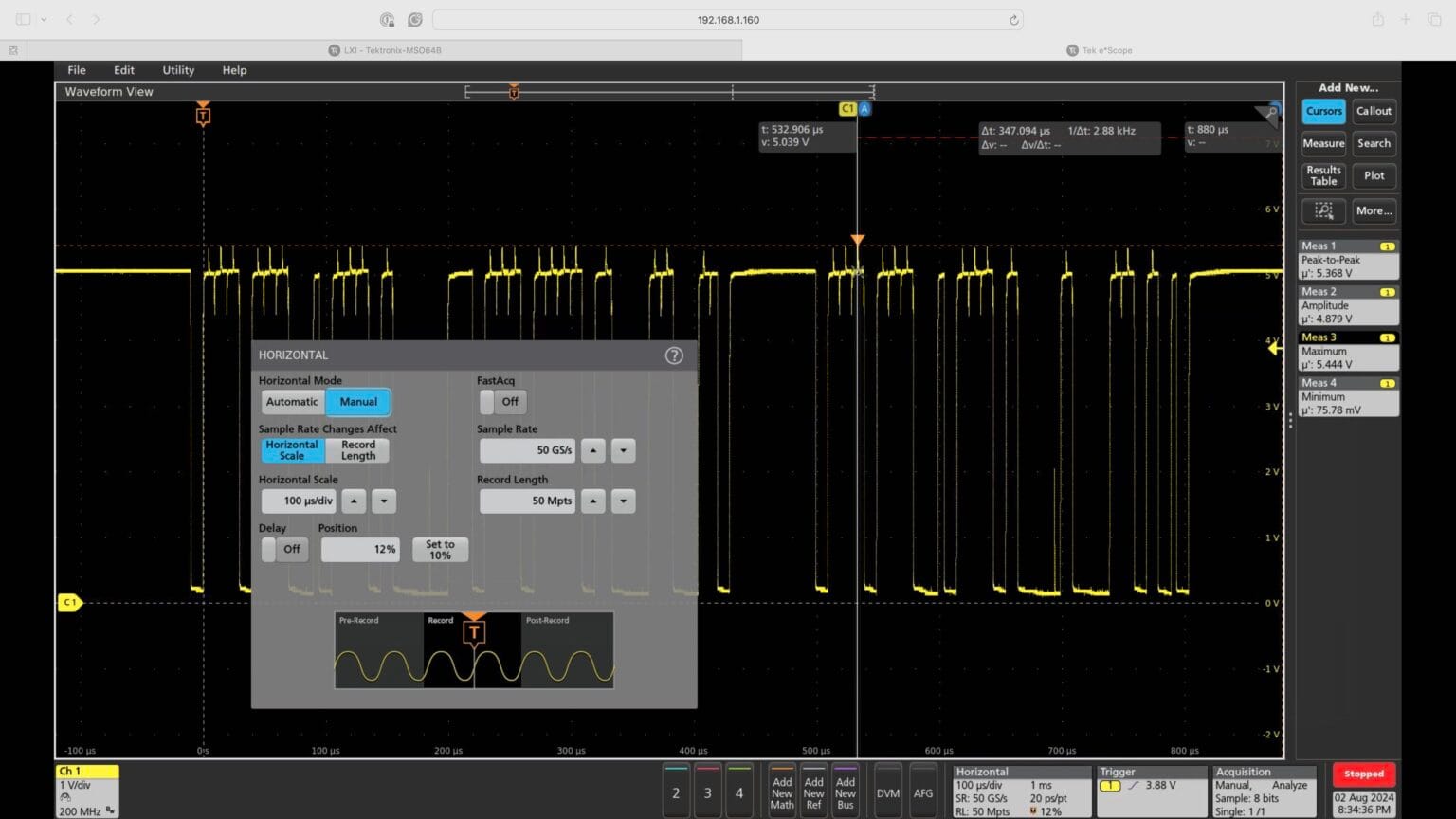 MATLAB Script for Tektronix Scope Plot and Measure – Biophysics Lab