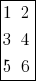 tabular{1001}{101}{1 2 3 4 5 6}