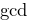 gcd