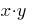 x cdot y